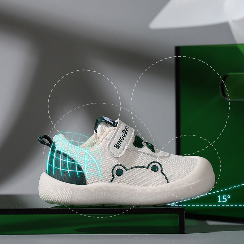 Giày Sneaker Đế Mềm Siêu Nhẹ Thoáng Khí Chống Trượt Dành Cho Bé 0-3 Tuổi