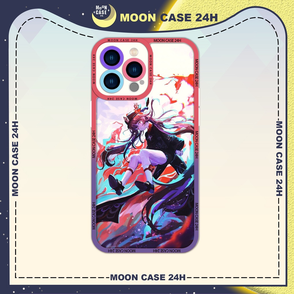 Ốp lưng iphone MOON CASE 24H Genshin Impact Hutao Art ip 8/x/xs/xs max/11/12/13/14pro/plus/promax