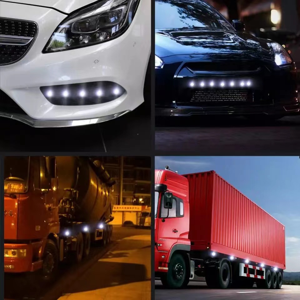 Đèn led drl 18mm 12v Chiếu Sáng Ban Ngày Cho Xe Hơi