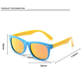 [Nhiều màu] Mắt kính râm trẻ em tráng gương phân cực Polarized D802