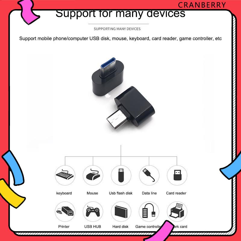 Đầu chuyển USB 2.0 ra Type C OTG để kết nối chuột bàn phím/tay cầm-CY