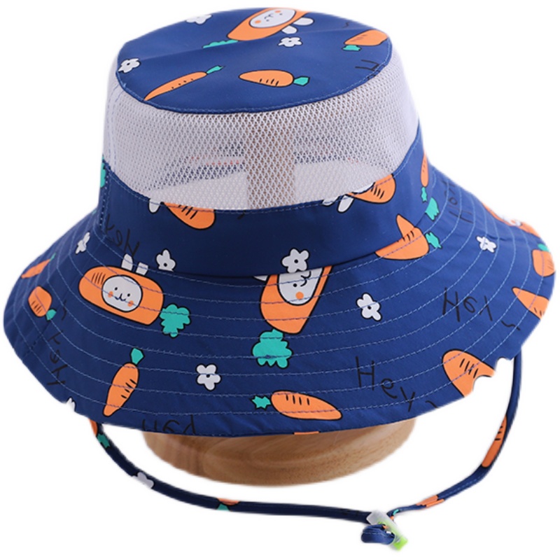 Mũ Tai Bèo Chống Nắng Tia UV Phối Lưới Mỏng Thời Trang Mùa Hè Cho Bé Trai