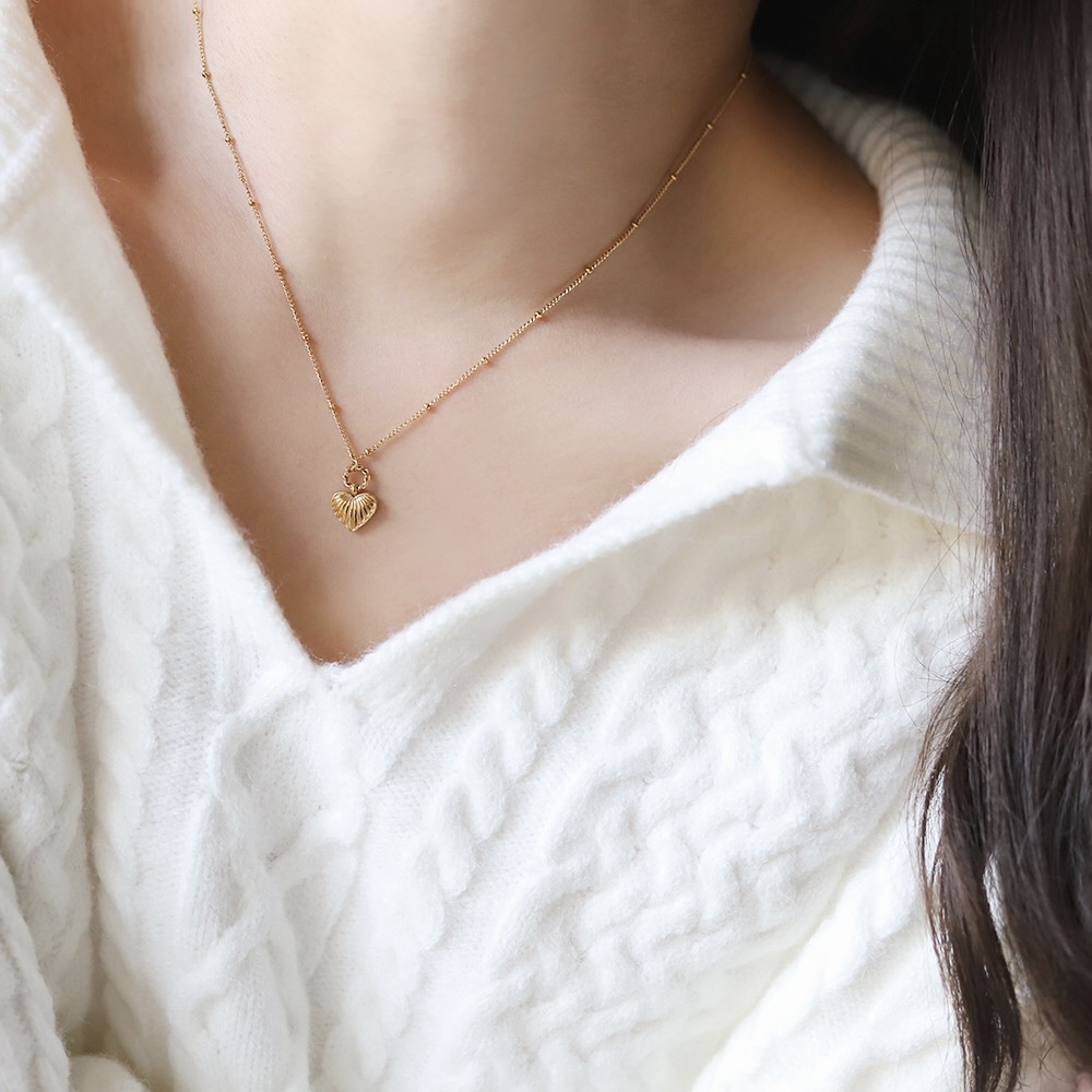 Vòng Cổ Dây Xích Xoắn Bằng Thép Titan Mạ Bạc Sang Trọng Xl426 Xl426