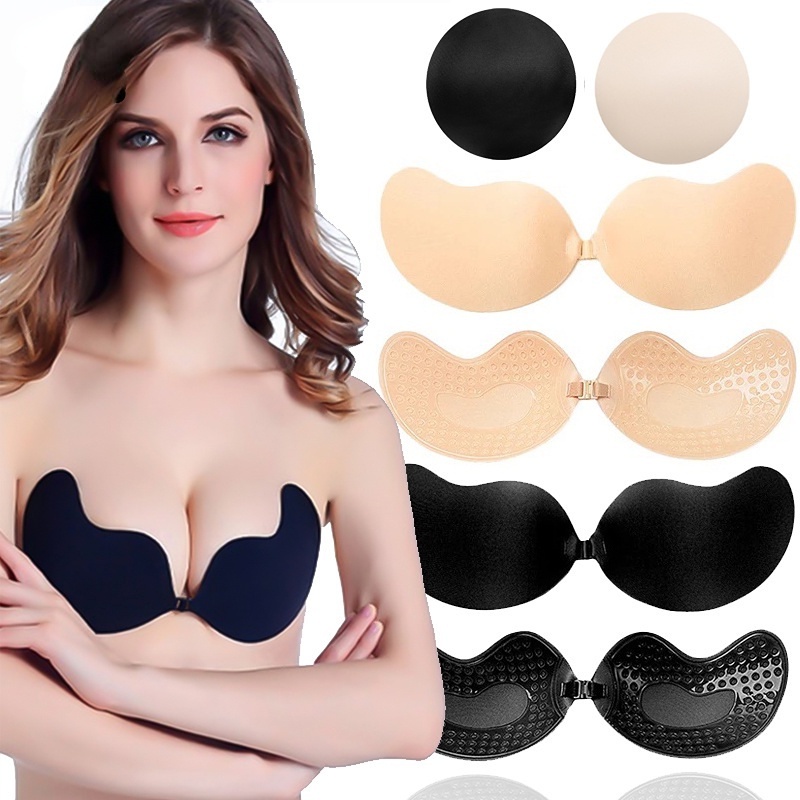 Áo Ngực Silicone Không Dây Cài Khóa Trước Tự Dính Thoáng Khí Thời Trang Gợi Cảm Có Thể Tái Sử Dụng