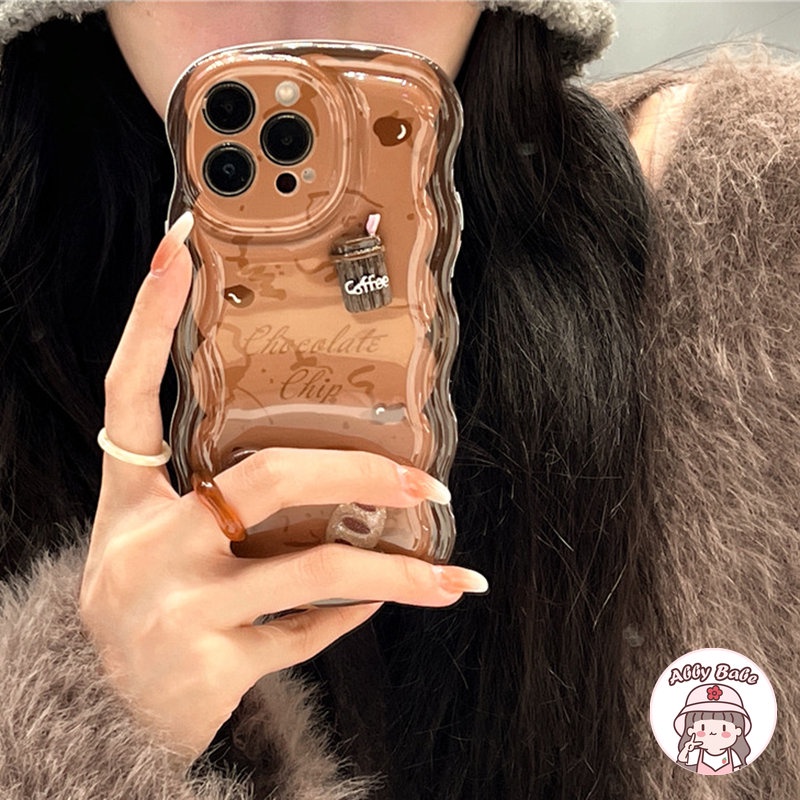 Ốp Điện Thoại TPU Mềm Trong Suốt Chống Va Đập Chống Bụi Hình Hạt Cà Phê 3D Cho IPhone 14 Pro Max 13 12 11 Pro Max