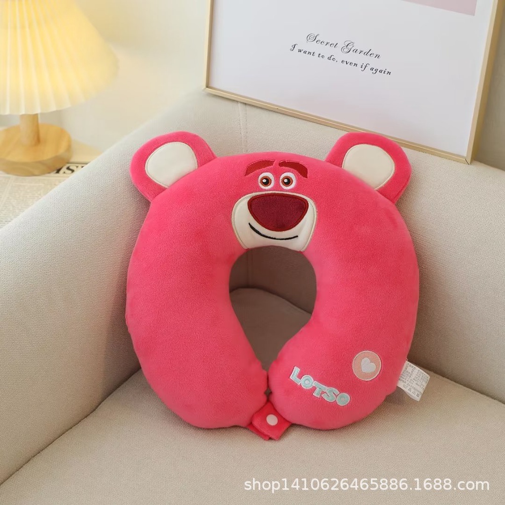 Gối Kê Cổ Chữ U Hình Stitch Lotso Sullivan Alien GT2 Dễ Thương