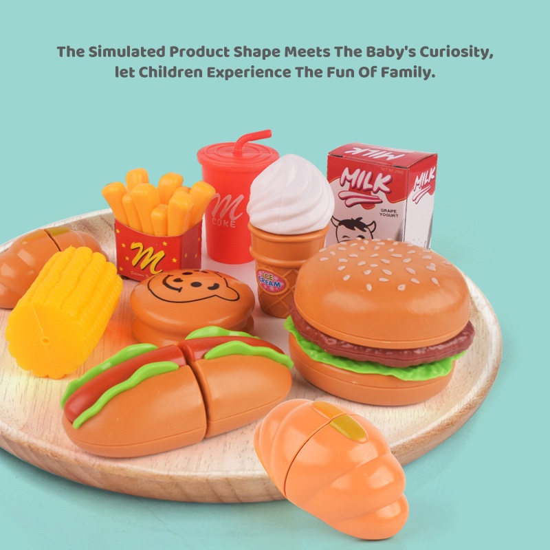 Bộ Đồ Chơi Mô Phỏng Thức Ăn Nhanh Cho Bé