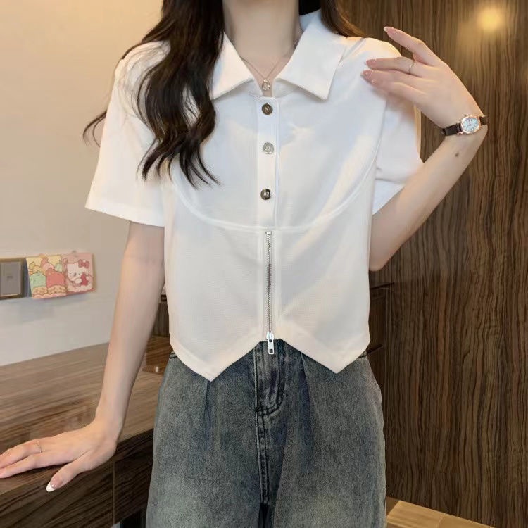 Áo thun COZOKC tay ngắn kiểu dáng đơn giản hợp thời trang