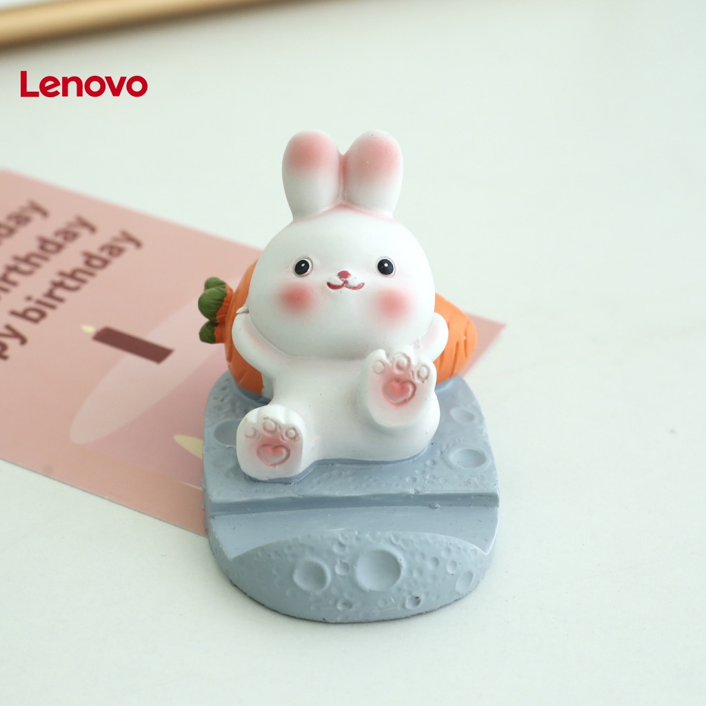 Giá Đỡ Điện Thoại Để Bàn Bằng Resin Hình Thỏ Hoạt Hình Dễ Thương