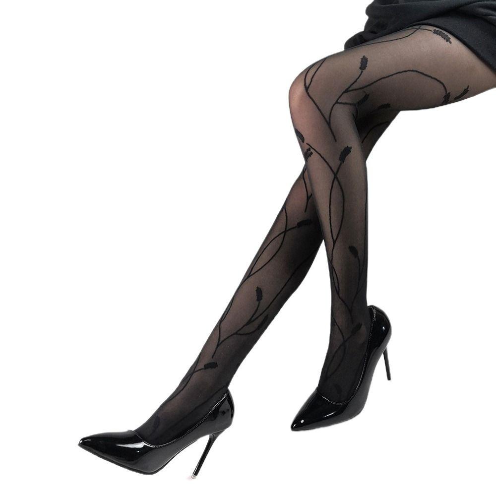 Quần Tất Lưới Nylon Trong Suốt In Họa Tiết Phong Cách Lolita Nhật Bản Ngọt Ngào Cho Nữ Y2k