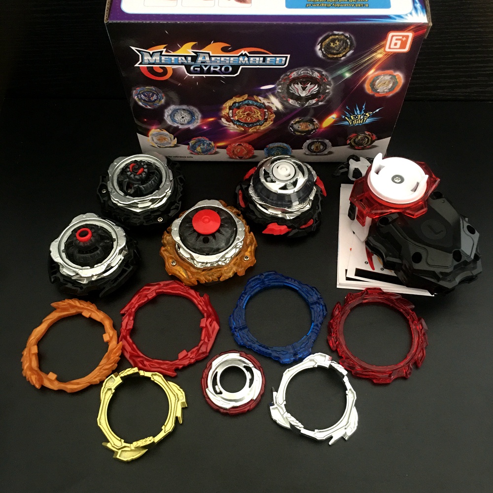 4PCS Beyblade Burst Set with Custom B-184 Launcher Gift Toys for Children