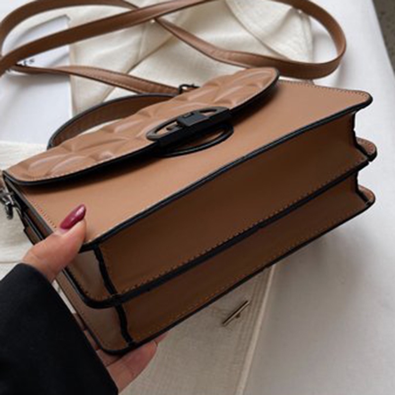 Túi Đeo Chéo Bằng Da pu Có Khóa Nam Châm Thời Trang Cho Nữ