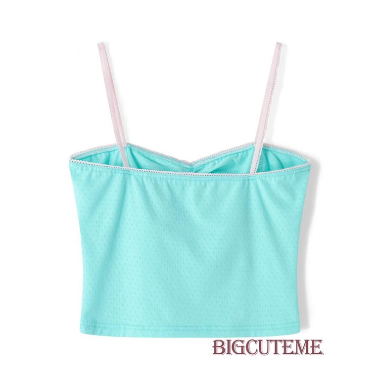 [] - Áo Hai Dây Mỏng Ghép Vải Hoa Thời Trang Mùa Hè Cho Nữ