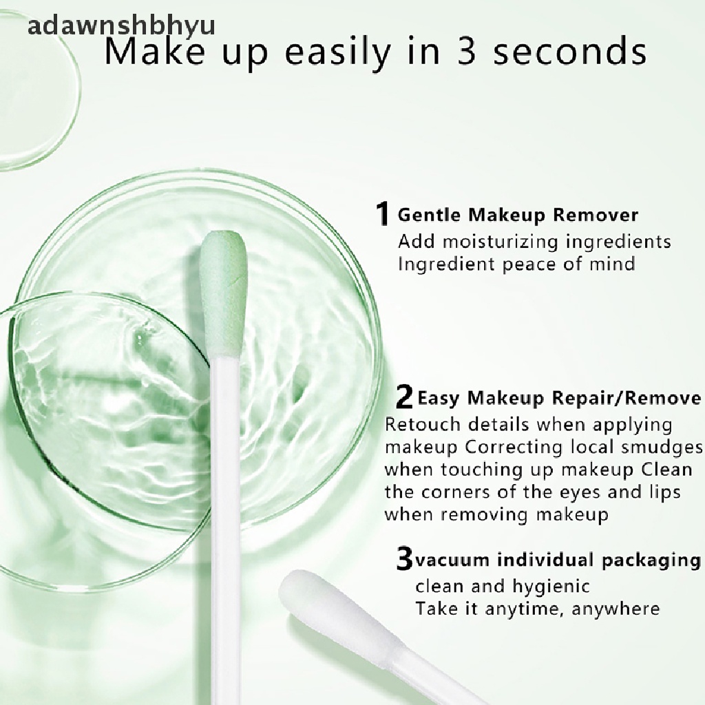 Hộp 25 Bông Tăm Hai Đầu Trang Điểm Mắt / Mặt adawnshbhyu