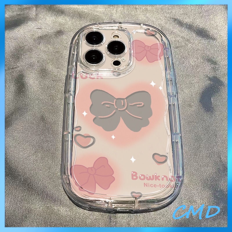 Ốp lưng iphone Điện Thoại Ins thiếu nữ nơ bướm màu hồng, đệm khí, xà phòng, vỏ mềm trong suốt Cho Iphone 6 / 6S / 6splus / se / 7 / 7plus / 8 / 8plus / X / xs / xsmax / 11 / 12 / 13 / 14 / Plus / Pro / Pro Max-405