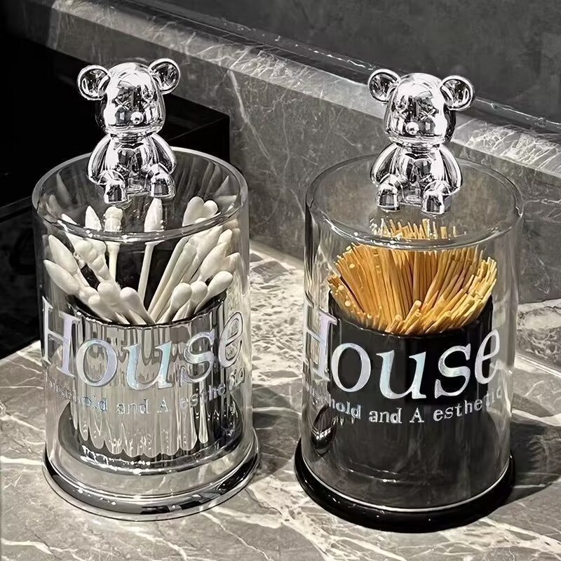 Hộp đựng tăm bông sang trọng Hộp đựng tăm acrylic