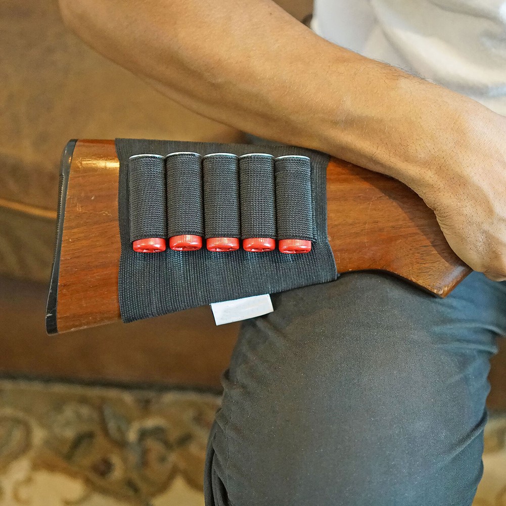 Hàng Có Sẵn Shotgun Rifle 5 Dây Đai Co Giãn Giữ Hộp Mực