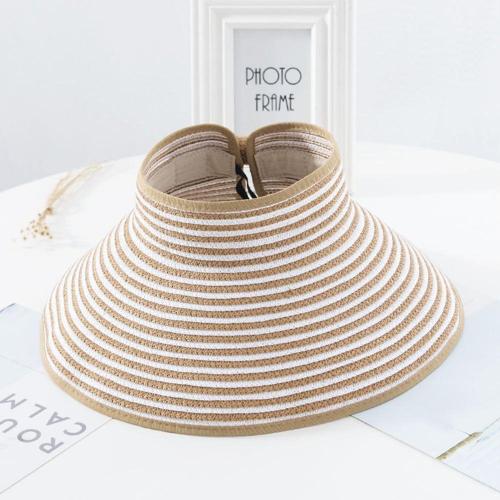 LET Mũ Cói Rộng Vành Chống Tia UV Có Thể Gấp Gọn Tiện Dụng