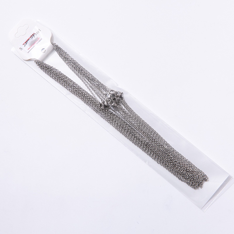 Set 10 Dây Chuyền Thép Titan Mạ Vàng Hình Chữ O Xinh Xắn