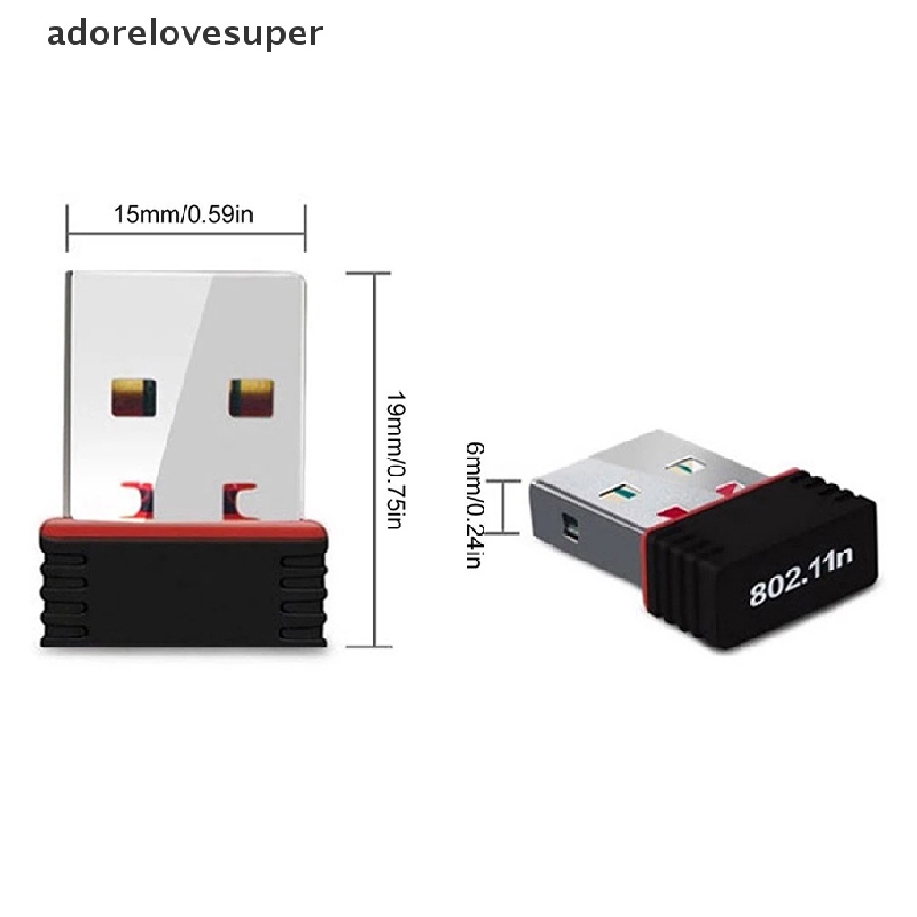 AD1VN Mini USB Wifi Adapter 802.11n Antenna 150Mbps USB Wireless Receiver Network Card Martijn