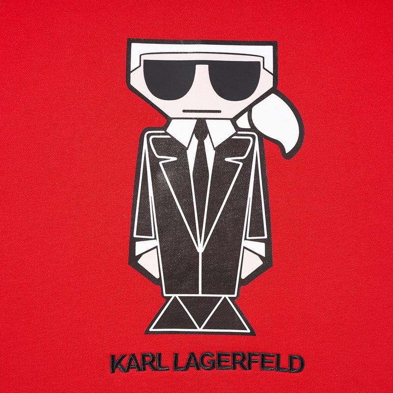 Áo SWEATSHIRT In Chữ KARL Lagerfereld Với COLLAPSE Cổ Áo