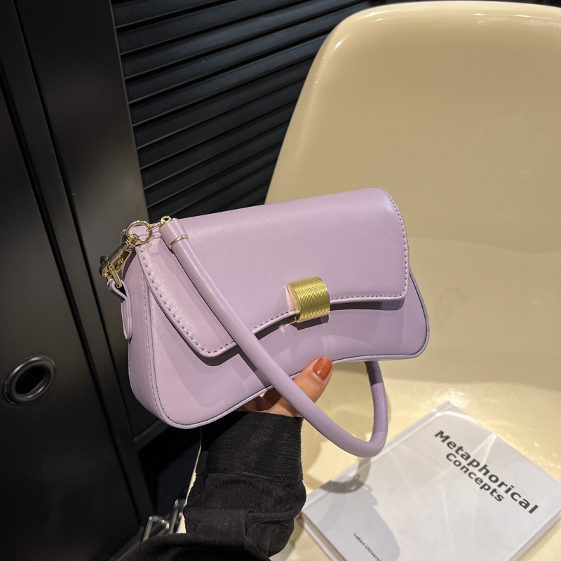 Túi Xách Đeo Vai Hình Vuông Cỡ Nhỏ Màu Trơn Kiểu Retro Thời Trang Xuân Hè Cho Nữ