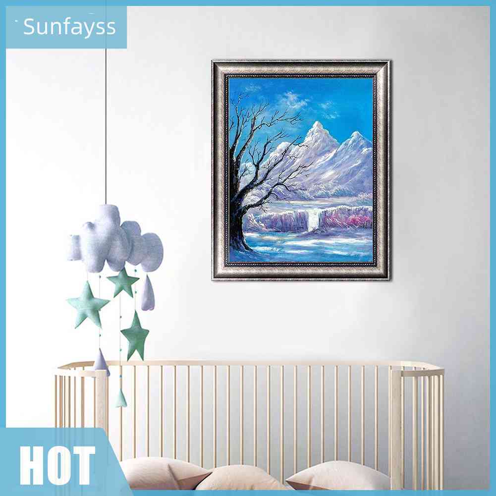 Tranh Đính Đá Kim Cương Toàn Bộ 5D DIY Hình Vẽ Cây Tuyệt Vời