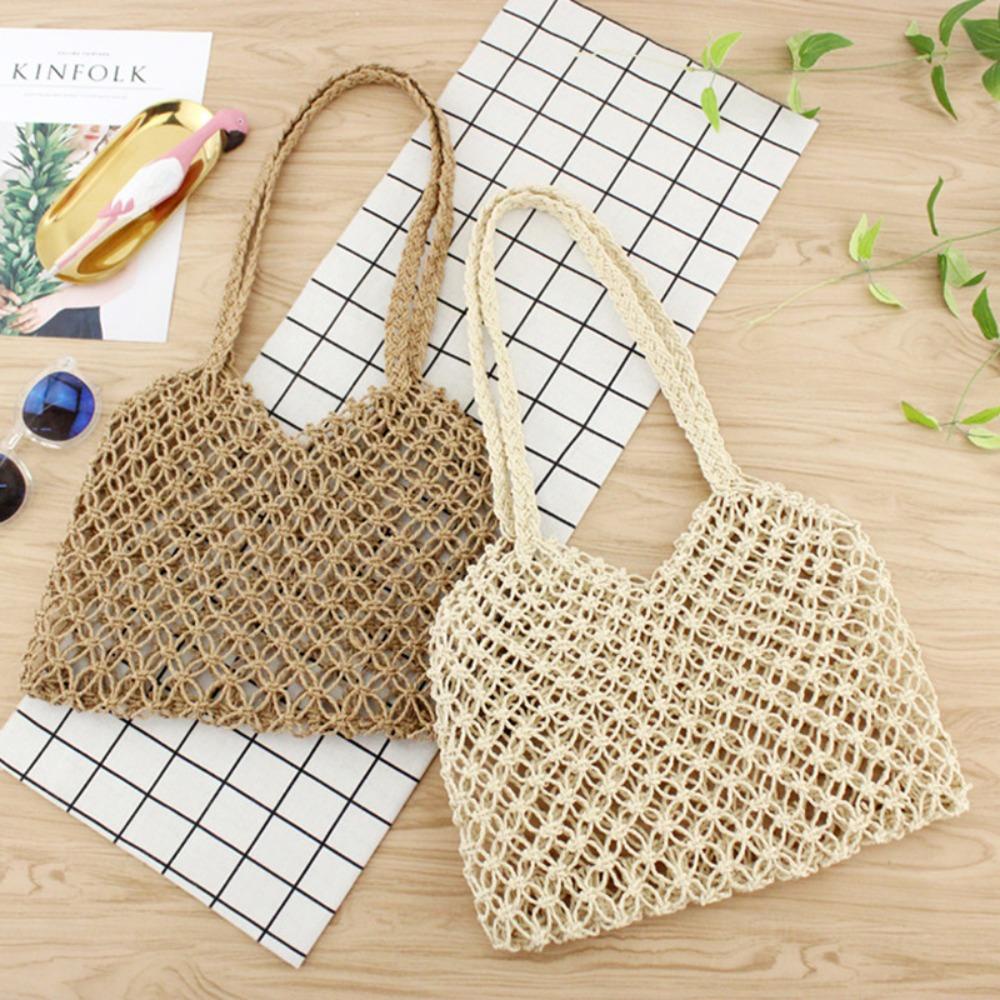 Túi tote đi biển UUMIR đan dây không lớp lót