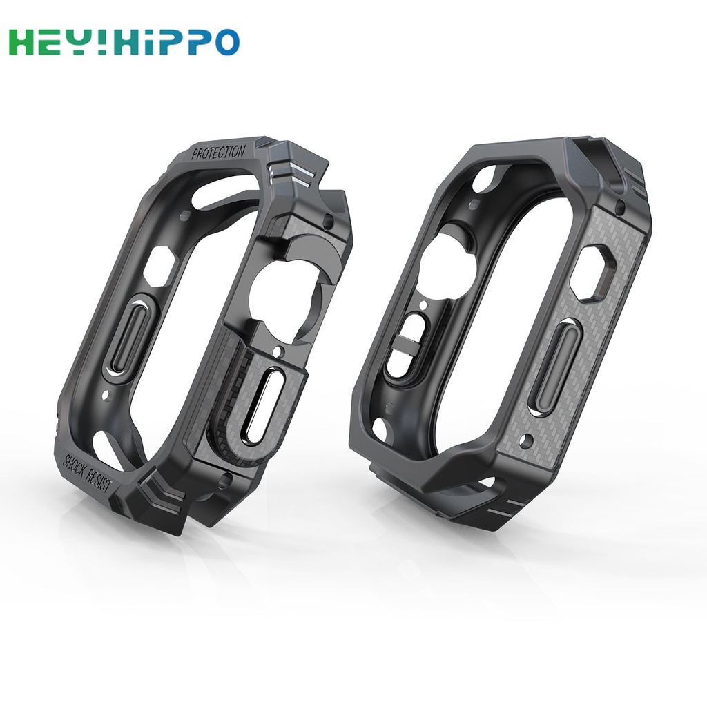 Ốp Bảo Vệ Bằng Tpu Sợi Carbon 49mm Cho iwatch ultra 8 se 7 6 5 4 45mm 41mm 44mm 40mm