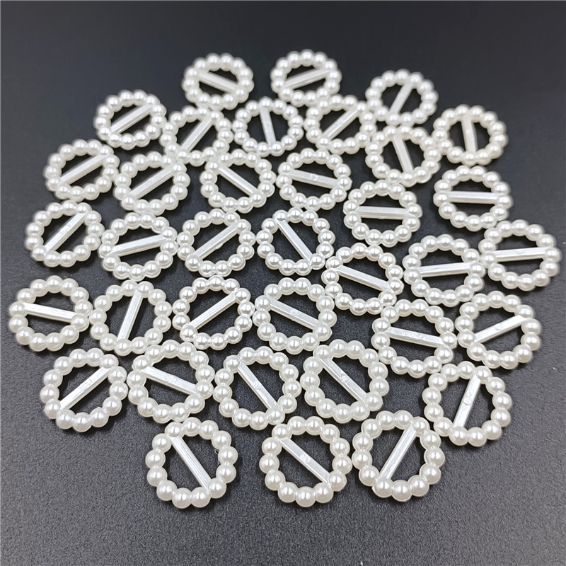 Bộ 40 Hạt Ngọc Trai Hình Học / Trái Tim / Ngôi Sao Bằng ABS Dùng Trang Trí Móng Tay DIY