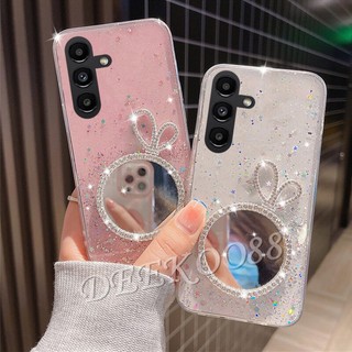 Ốp Điện Thoại Gel Kim Tuyến Gắn Gương Hình Thỏ Cho Samsung Galaxy A54 A34 A14 A04e LTE 4G 5G GalaxyA54 GalaxyA34