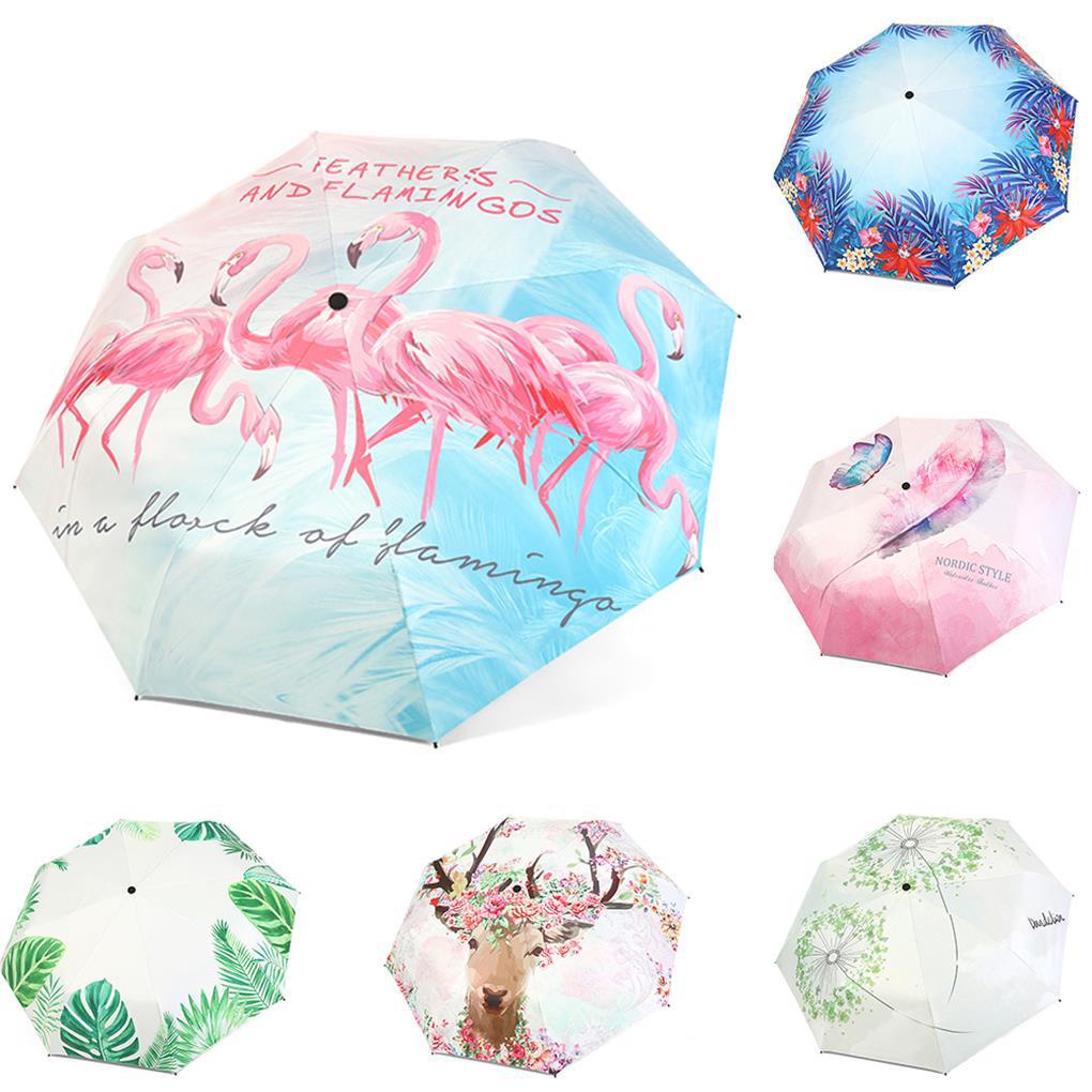 Dù Cao Su Chống Tia UV Màu Đen Thời Trang