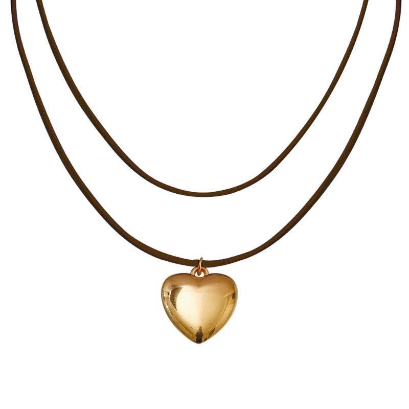 Vòng cổ Dài Mặt Hình Trái Tim Có Thể Điều Chỉnh Kích Thước