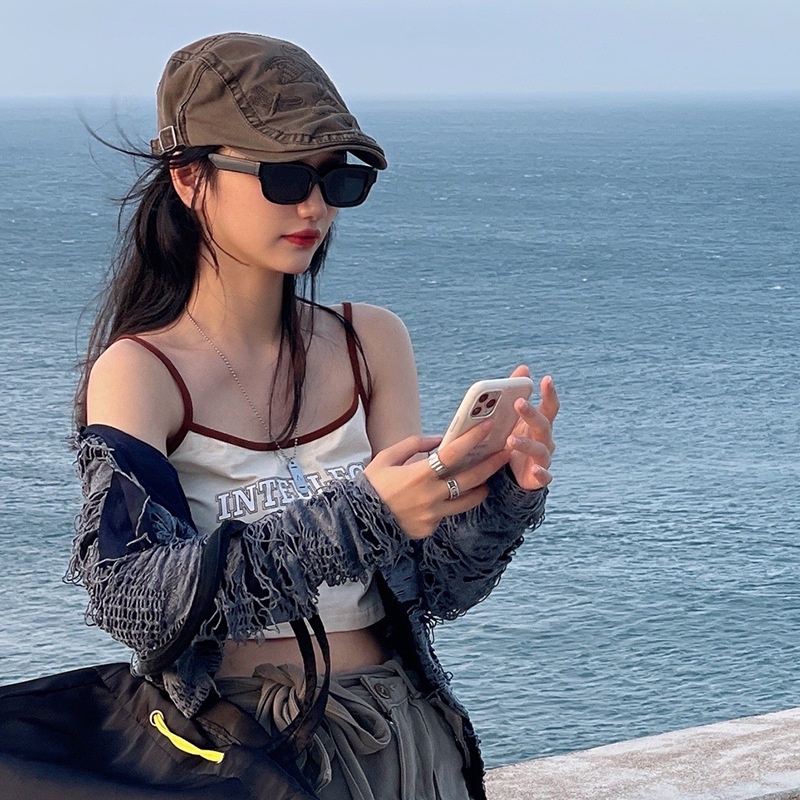 Kính Râm Nữ Chống Tia UV400 Kiểu Dáng Vintage