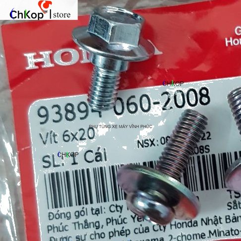 Combo Bộ ốc bắt hộp bình ắc quy xe Dream chính hãng Honda