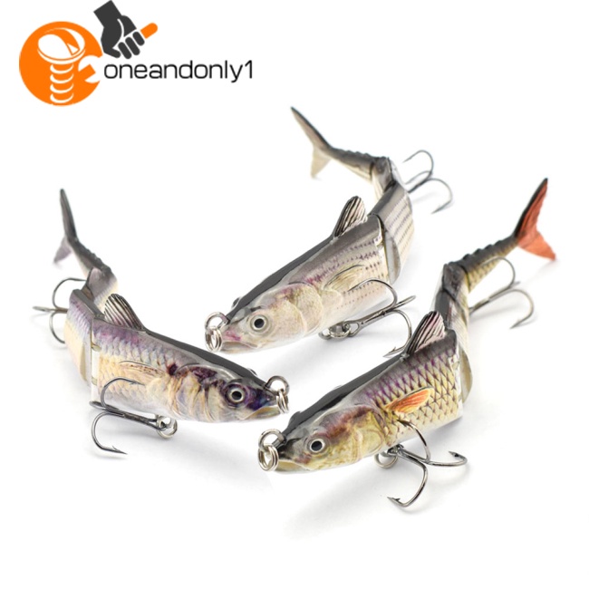 Mồi Câu Cá Giả 4 Đoạn Có Khớp Nối Tiện Dụng