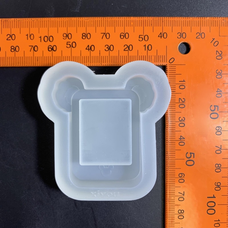 Khuôn Silicone Làm Móc Khóa DIY Hình Bình Lắc Bằng Nhựa Resin Trong Suốt