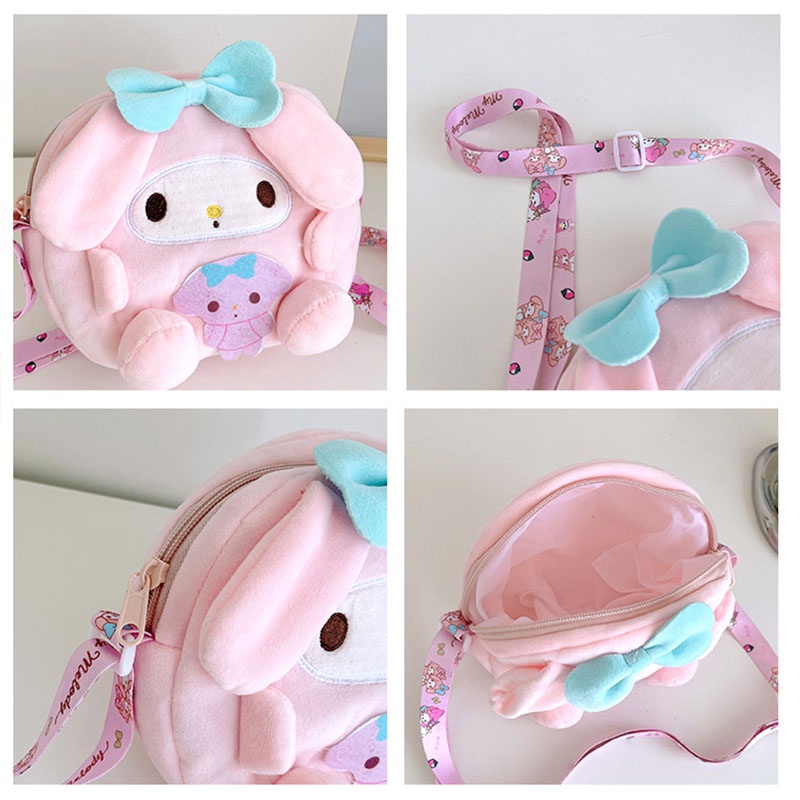 Bololo Túi Đeo Chéo Kiểu Hoạt Hình Nhồi Bông Dễ Thương Cho Bé Gái