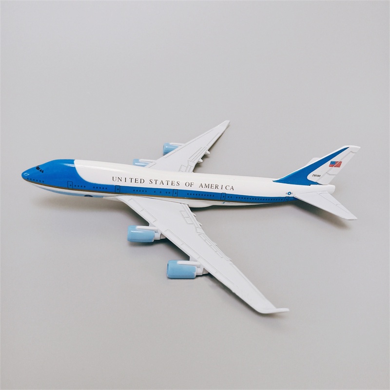 Mô Hình Máy Bay Mỹ Boeing 747 B747 Bằng Kim Loại