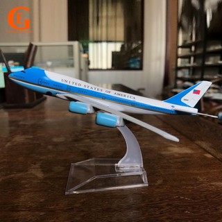 Mô Hình Máy Bay Mỹ Boeing 747 B747 Bằng Kim Loại