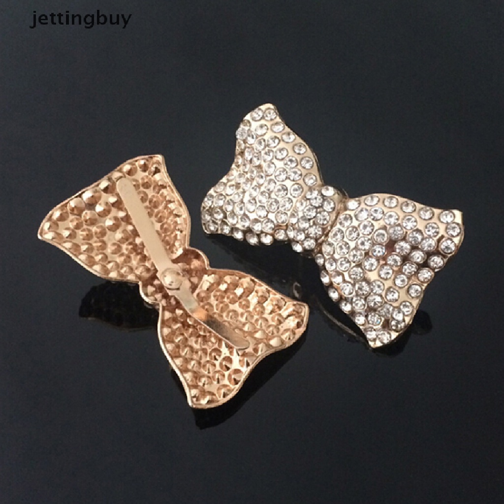 1 Khóa Kẹp Kim Loại Đính Đá Trang Trí Giày Cho Nữ