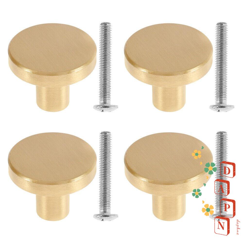 Daphs 4 Cái|Tay Nắm Cửa Tủ Hình Tròn Bằng Đồng Thau Cao Cấp