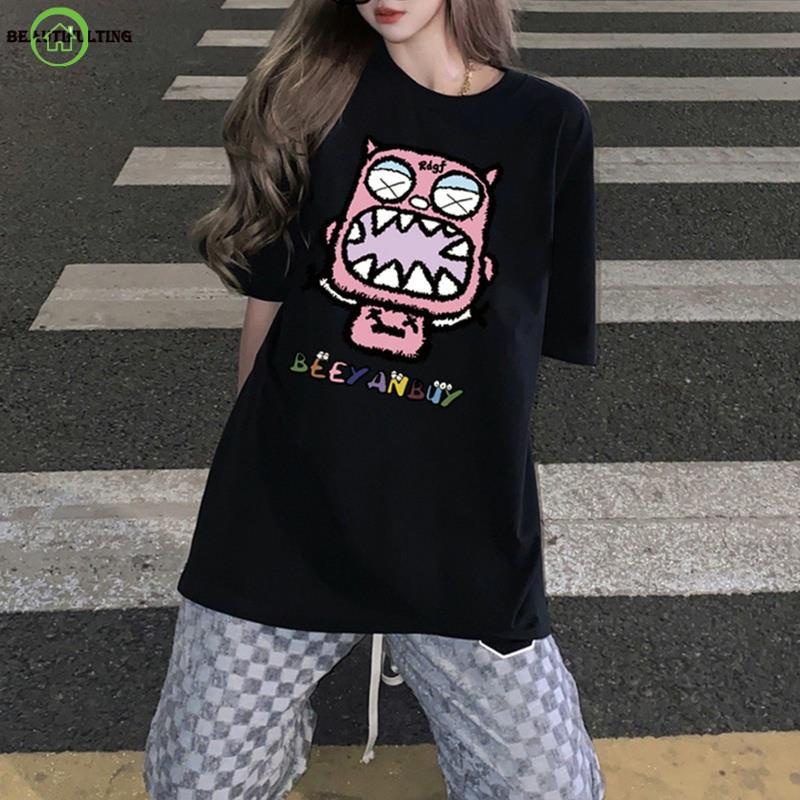 Áo thun thú Beeyan PEONYB unisex [FREESHIP] Phông form rộng tay lỡ kiểu dáng đường phố cá tính hàn quốc ulzzang