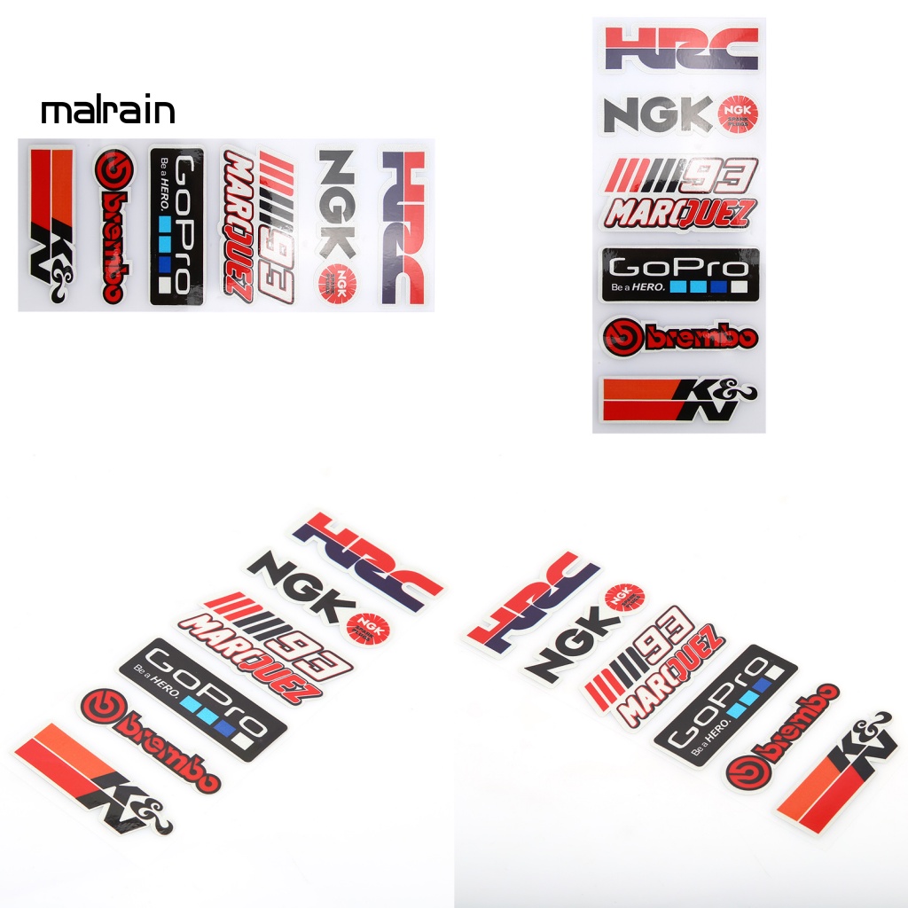 Bộ 5 Miếng Dán Trang Trí Xe Mô Tô Chống Mòn Tiện Dụng