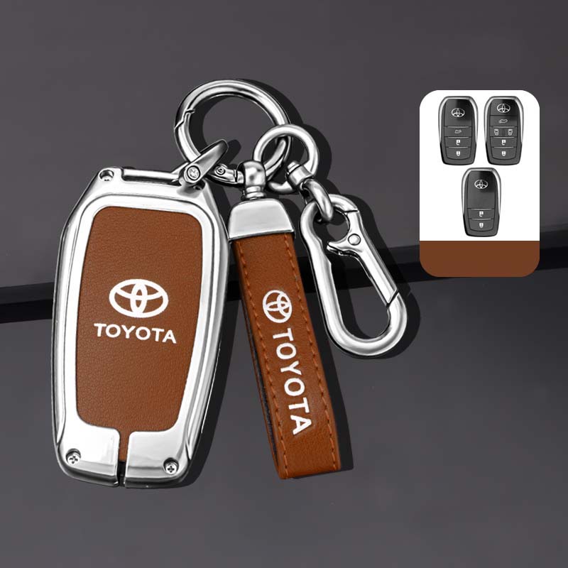 Vỏ Bọc Chìa Khóa Bằng Hợp Kim Kẽm Cho Toyota RAV4 HARRIER Hilux Fortuner Land Cruiser Crown Highland Prado Yaris Cross Aygo X 2022