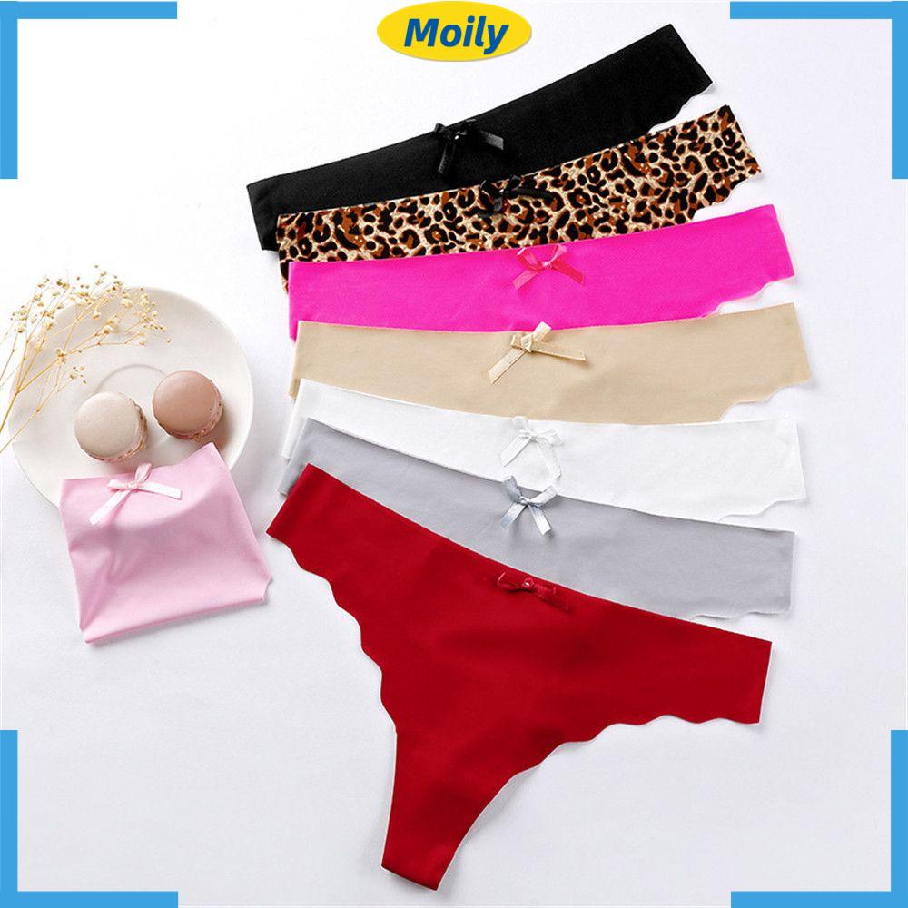 Quần lót cotton lưng thấp không đường may thời trang cho nữ