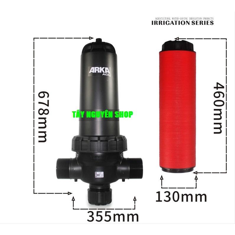 Bộ Lọc Đĩa  ARKA AGL Phi 90mm ĐĨA ĐỎ PHI 90MM