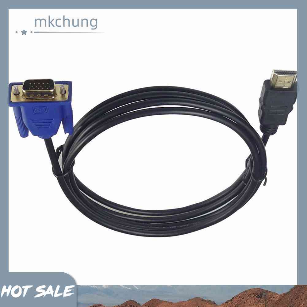 Cáp ChuyểN 6Ft 1.8M HDTV HDMI Sang VGA HD15 Cho PC TV DF