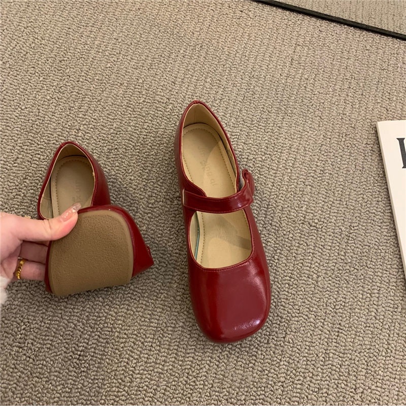 Giày Búp Bê Mary Jane Đế Bệt Thời Trang Mùa Xuân Dành Cho Nữ