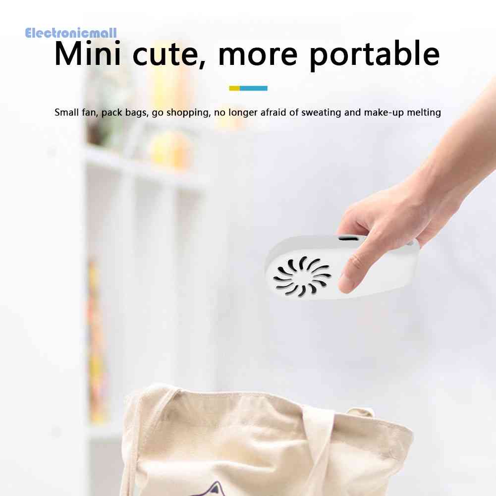 Quạt Làm Mát Mini Có Kẹp Đeo Khẩu Trang Cá Nhân Dùng Cho Mùa Hè Mall01.vn